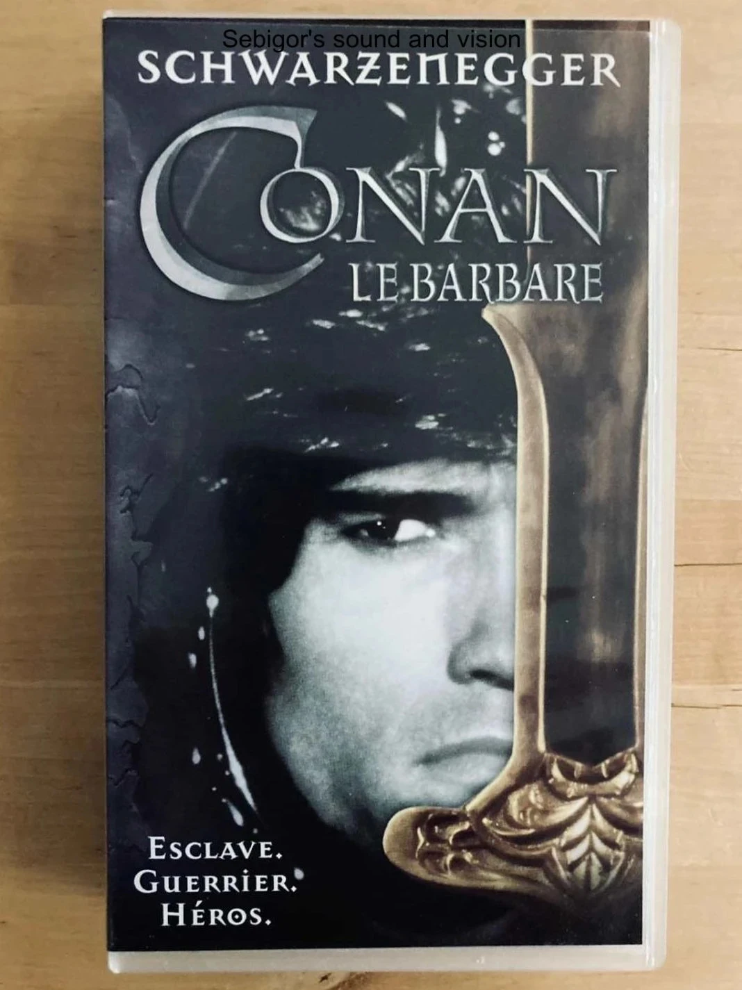 Cassette VHS Conan le barbare Arnold Schwarzenegger.
